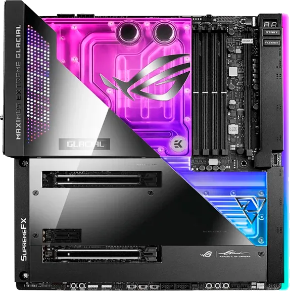 Профилактическая чистка Asus ROG Maximus Z690 Extreme Glacial
